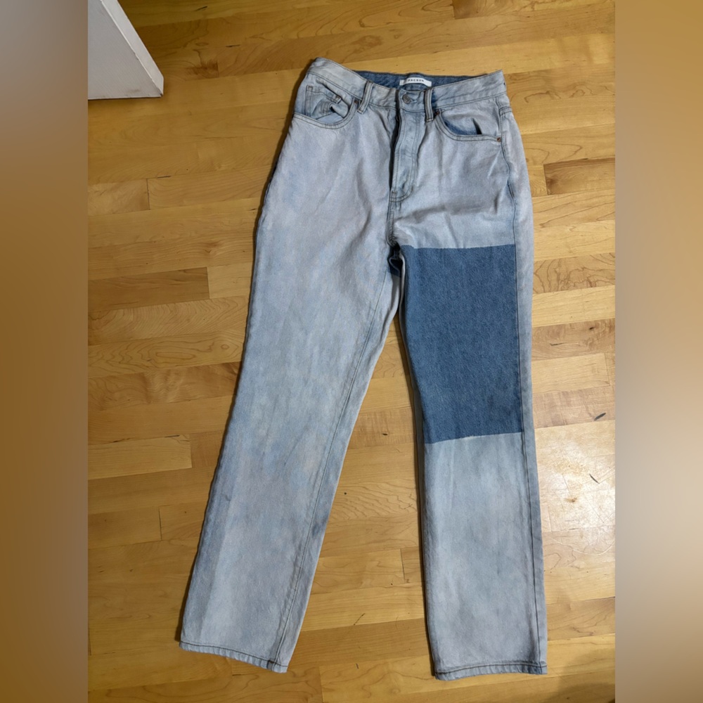 Pacsun Dad Jean patch color block sz 26 great condition